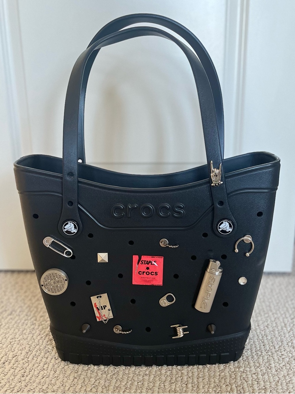 CROCS Black Medium Tote